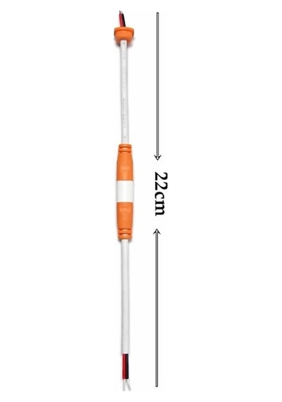 2 Pin Kablolu Konnektör Takım Beyaz