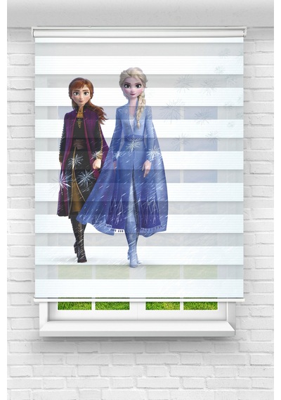 Perdecizade Enxboy Elsa Anna Dijital Baskılı Zebra Perde-cocuk Odası-stor Perde Pz-2533 Renkli