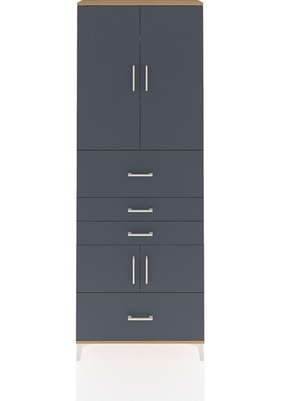 Arges Dolap 4 Raflı 4 Çekmeceli 4 Kapaklı 88x30x243 Çam-antrasit Çam Arges Dolap 4 Raflı 4 Çekmeceli 4 Kapaklı 88x30x243 Çam-antrasit Çam