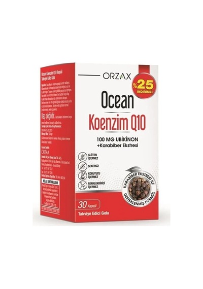 Koenzim Q10 100 Mg 30 Kapsül -%25 İndirimli