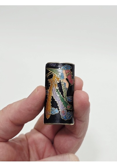 Antika Cloisonne Çakmak Kılıfı 5x2,5cm 018