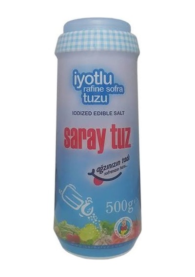Saray Tuz İyotlu Sofra Tuzu Tuzluklu 500 G
