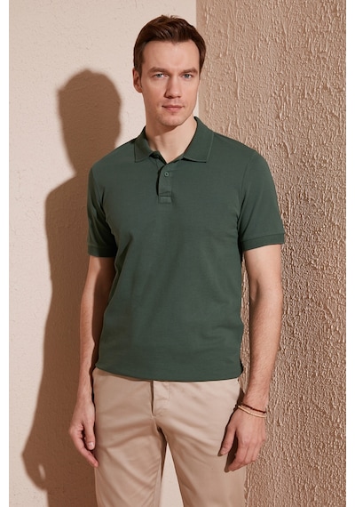 Buratti Pamuklu Regular Fit Düğmeli Erkek Polo Yaka T Shirt 5902739 Nefti
