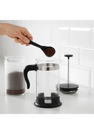 Ikea Upphetta French Press, Paslanmaz Çelik-siyah, 1 Lt