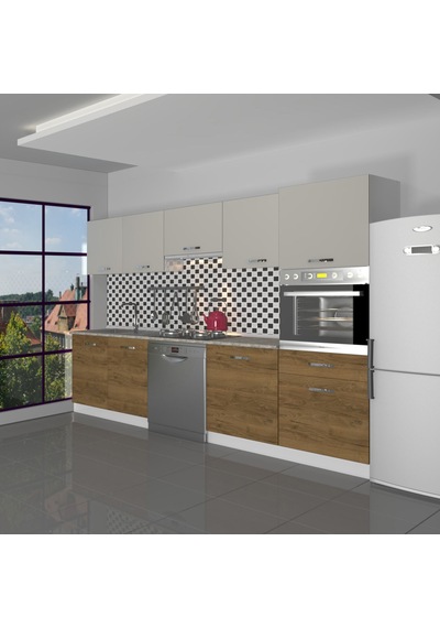 Decoraktiv Elite 280 Ankastre Boy Dolaplı Mdf Hazır Mutfak Dolabı - Tezgah Dahil - Pera - Kumtaşı Çok Renkli Decoraktiv Elite 280 Ankastre Boy Dolaplı Mdf Hazır Mutfak Dolabı - Tezgah Dahil - Pera - Kumtaşı Çok Renkli