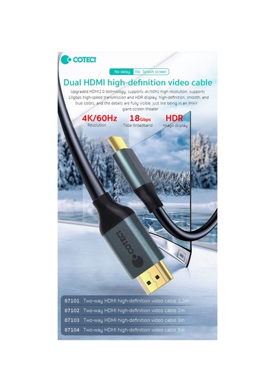 Hdmı To Hdmı 5 Metre 4k 60hz Hdmı 2.0 Kablo Ultra Hd Hdr Slim İnce Uçlu Görüntü Aktarıcı