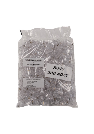 Rj45 Cat5 Cat6 8p8c Konnektör 300 Adet