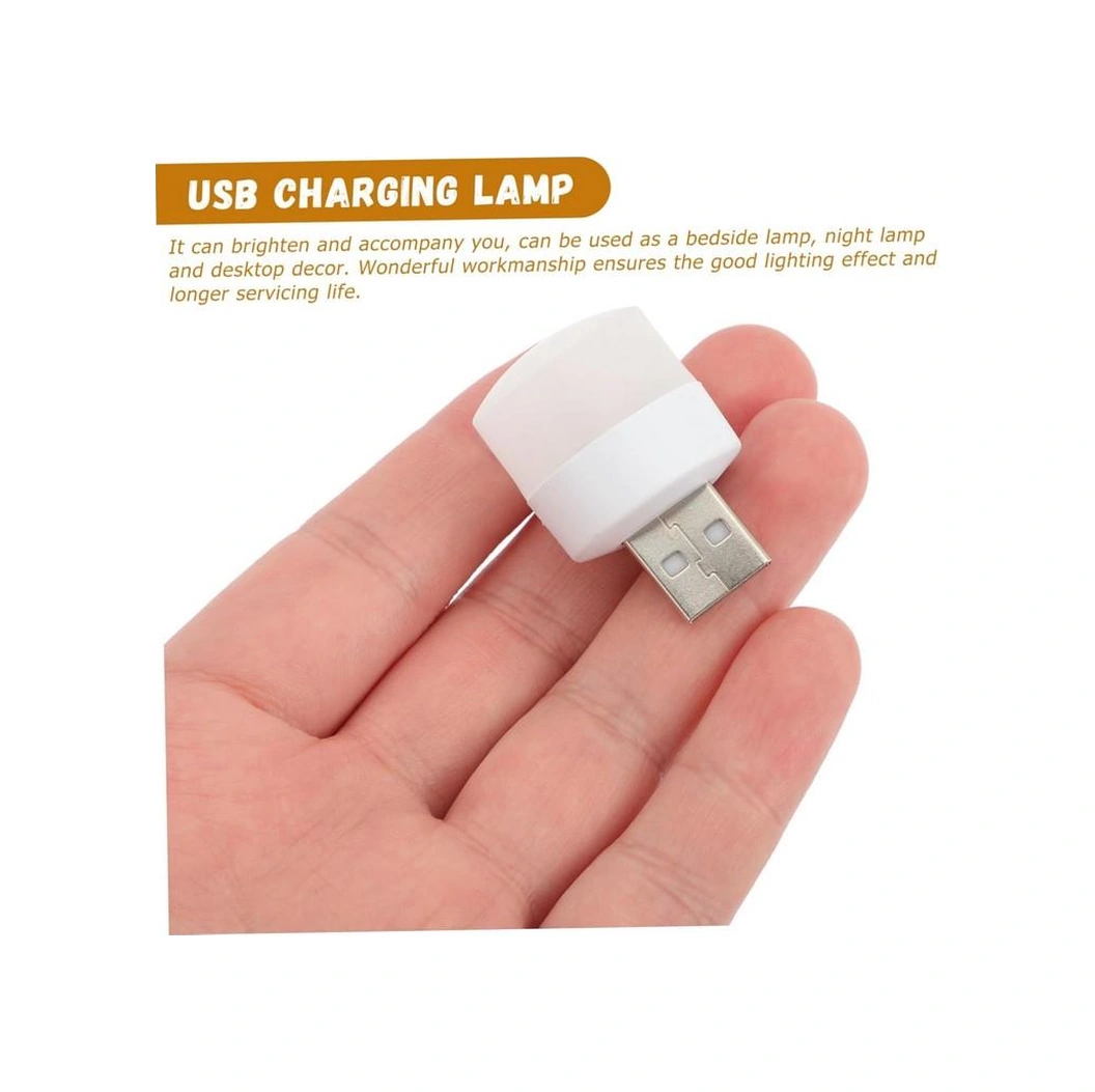 Zhltools Mini Taşınabilir Usb Led Lamba 5v 1.2w Oto Usb Lamba 1 Adet Beyaz