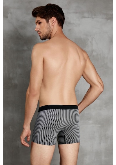 Doreanse 1866 Erkek Modal Çizgi Desenli Lacivert Boxer