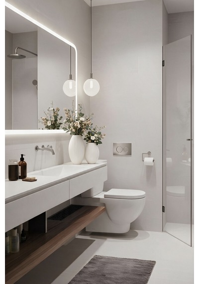 2'li Minimalist Vazo Set - Modern Salon Dekoru, Hediyelik - Hindistan Cevizi Dokulu - Beyaz
