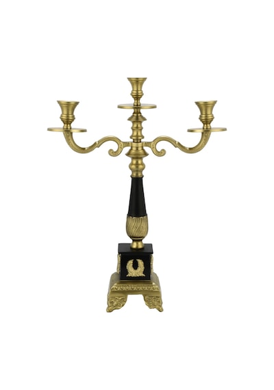 Vitale Royal Gold 3'lü Şamdan 53 Cm Ak.ıu0427