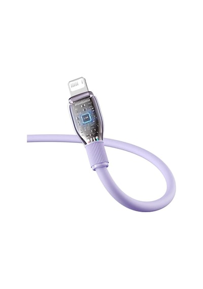 Baseus Pudding Hızlı Şarj Özellikli Usb To Lightning 2.4 A. Kablo 1.2m Mor