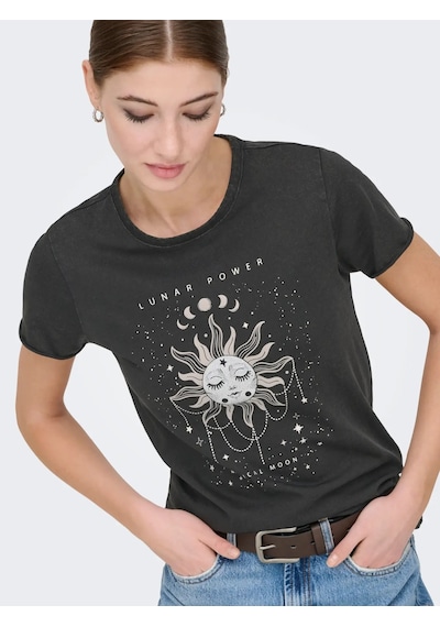 Only Onllucy Reg S/s Top Jrs Noos Kadın T-shirt 15215721 Çok Renkli