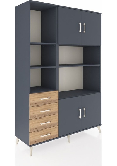 Hyperion Dolap 8 Raflı 4 Çekmeceli 4 Kapaklı 132x44x195 Antrasit-antrasit/çam Antrasıt/atlas Çam - Antrasıt Hyperion Dolap 8 Raflı 4 Çekmeceli 4 Kapaklı 132x44x195 Antrasit-antrasit/çam Antrasıt/atlas Çam - Antrasıt
