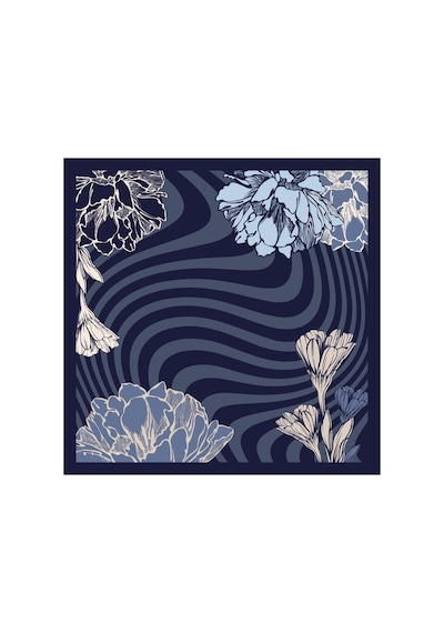 Sisley Flora Bandana/fular -2016-47 47 Lacivert