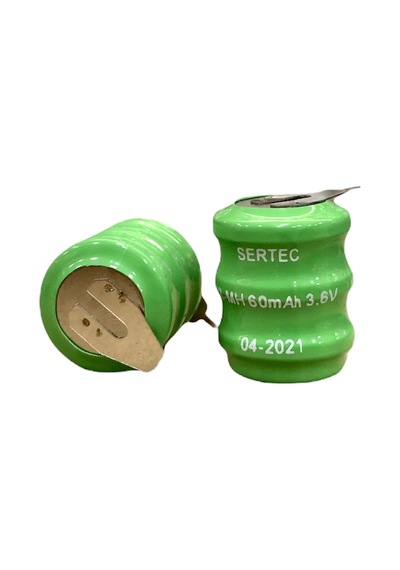 3.6v 3s1p 60 Mah 2 Pin Nı-mh Buton Pil
