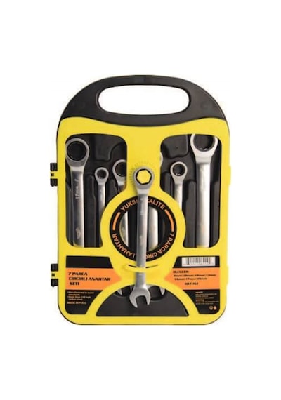 7 Parça Cırcır Anahtar Kombine Anahtar Seti 8-19Mm N11.925