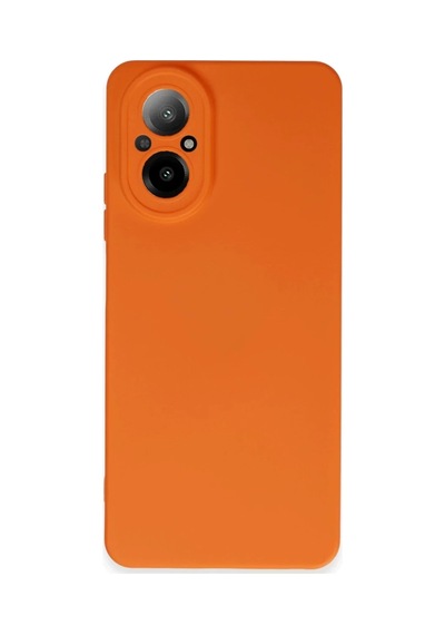 Realme 12 Lite Uyumlu Kılıf Nano İçi Kadife Silikon - Turuncu