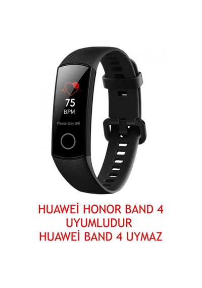 Honor Band 4 Uyumlu Kordon Siyah Mor