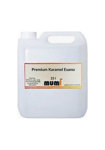 Premium Karamel Mum Esansı 25 Litre Şeffaf