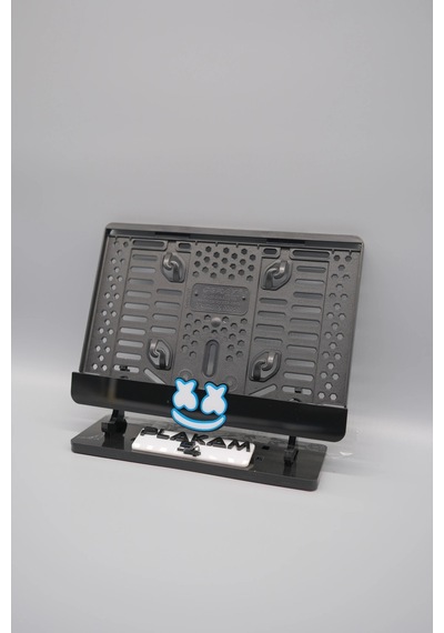 Neon Yüz 3d Kabartmalı Pleksi Mavi Motor Plakalığı - 848648013