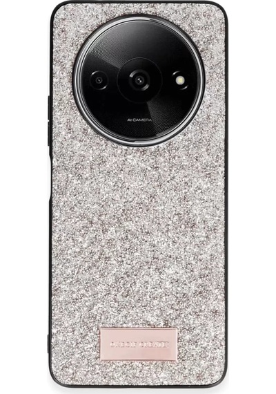 Onegif Xiaomi Redmi A3 4g Bright Simli Kapak - Gold Gümüş