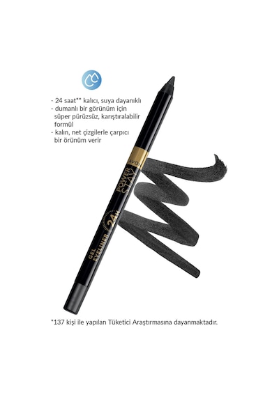 Power Stay Jel Eyeliner Black