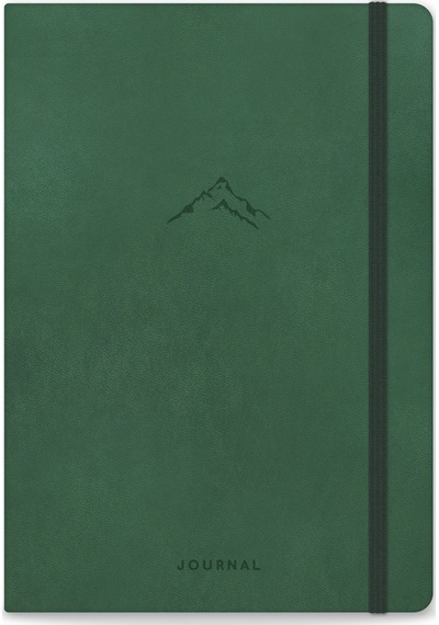 A5 Bullet Journal Noktalı Defter 140 Gr. 80 Yaprak Forest Koyu Yeşil