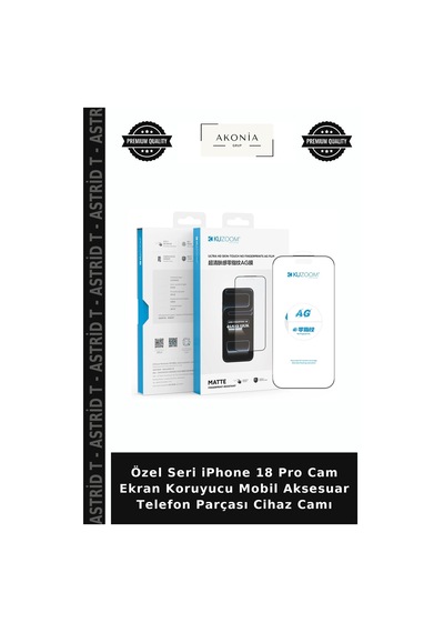 Özel SeriApple iPhone Uyumlu 18 Pro Cam Ekran Koruyucu Mobil Aksesuar Telefon Parçası Cihaz Camı