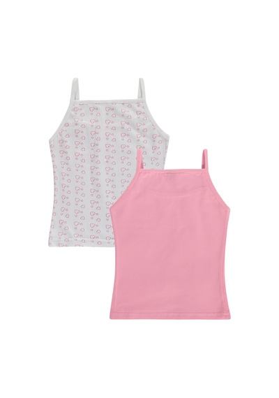 Civil Girls Cute Kalp 2-12 Yaş Kız Çocuk 2'li Atlet - Standart