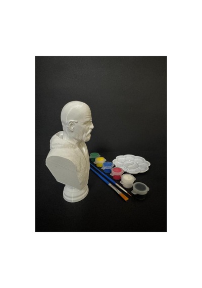3d Walter White Bust Breaking Bad Figür Boyama Seti - Kendin Boya Hobi Ve Etkinlik Seti - Akrilik Boya + 2 Fırça