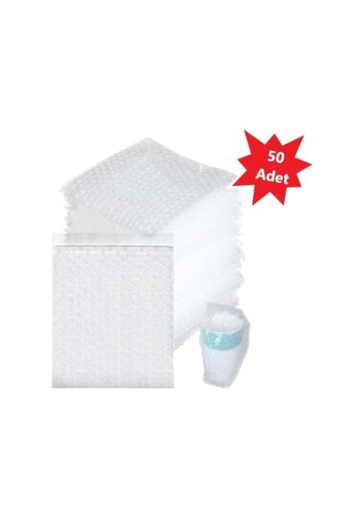 Balonlu Torba, Bantlı Baloncuklu Torba-zarf 20cm En X 30cm Boy +5cm Kapak 50 Adet