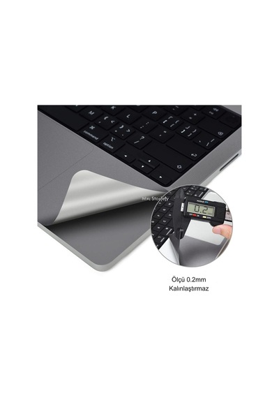 Macbook Pro 13 İnç Trackpad Koruyucu Ve Palm Koruyucu A1706 A1708 A1989 A2159 Uyumlu 2016-2019 Avuç İçi Koruma Seti Gri