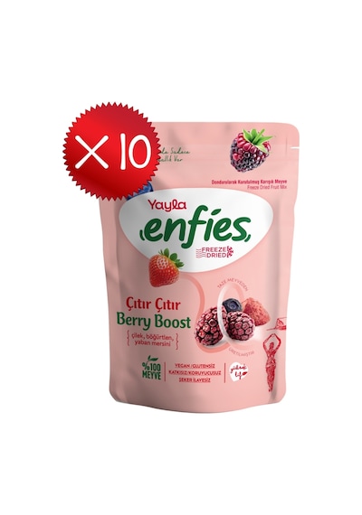 Yayla Enfies Freeze Dried Berry Boost 15 G X10