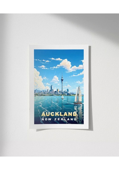 Çerçevesiz Poster Auckland Sanat Baskısı