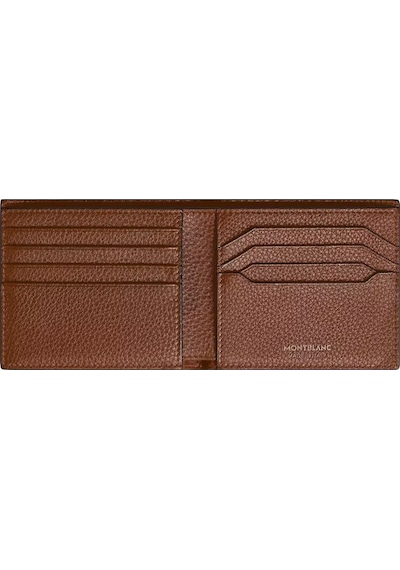Mont Blanc Montblanc Grain Deri 8 Bölmeli Cüzdan 221404 Kahverengi