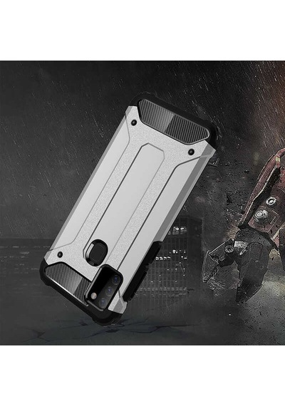 ​​Samsung Galaxy Uyumlu A21S - Kilif Darbe Önleyici Zirh Tank Kapak