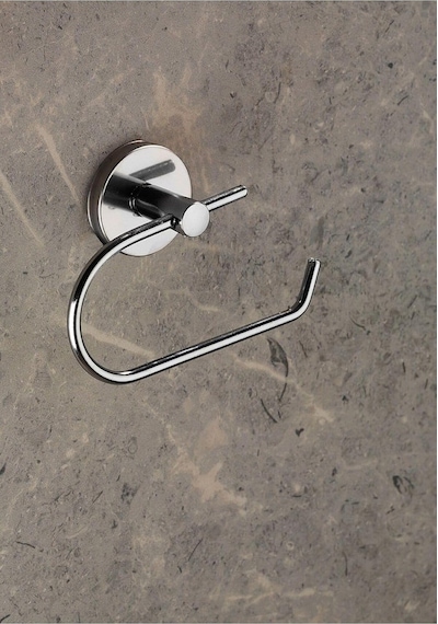 Sas Haus Yapışkanlı Tuvalet Kağıtlığı Wc Kağıtlık Tuvalet Kağıdı Askısı Krom S-107 Kasa - 15 Krom Çok Renkli