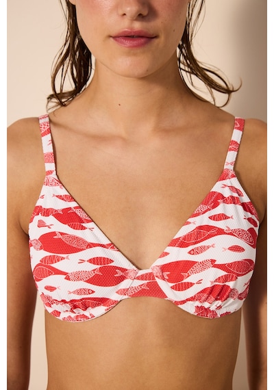 Penti Marine Fish Balenli Dokulu Çok Renkli Bikini Üstü Plv0m1bw24ıy-mıx