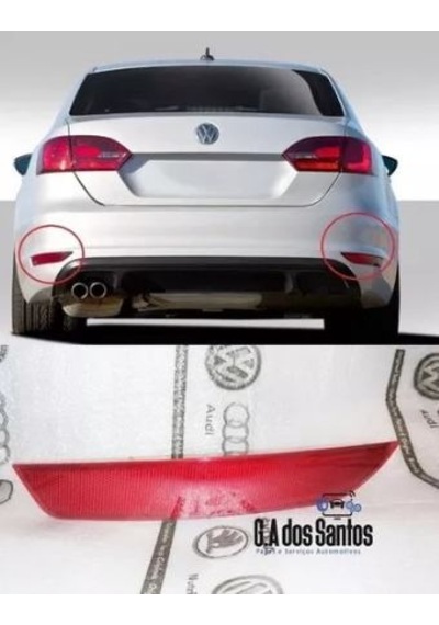 Jetta Arka Tampon Reflektörü 2011-2015 Arası Jetta Reflektör 5C6945106 Arka Sağ Yolcu Tarafi