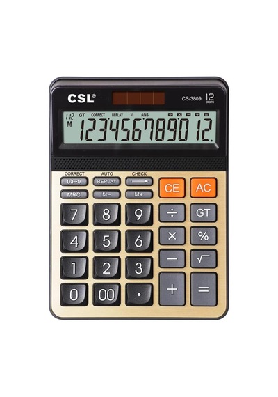Csl Cs-3809 12 Hane Masa Tipi Hesap Makinesi Diğer