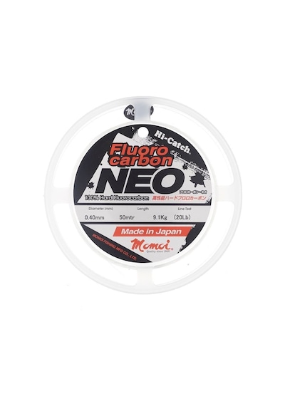 Momoi Hi-catch Neo %100 Fc Shock Leader 0.57mm-15.8kg. 50mt.