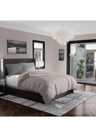 Kaymaz Taban Yıkanabilir Halı Mutfak, Salon, Yatak Odası İçin Modern Dijital Baskı Halı Slnhalı81 - 334 Çok Renkli