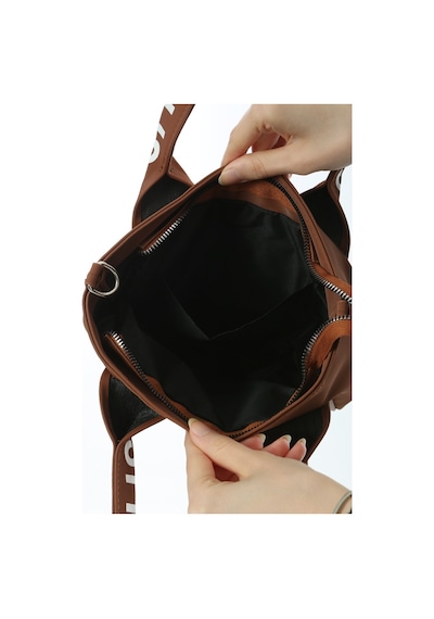 Baghashtag Taba Mini Su Geçirmez Kulp Yazılı Tote Çanta Çok Renkli