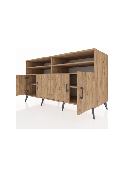 Kronos Konsol 6 Raflı 4 Kapaklı 176x59x99 Çam-çam/antrasit Çam-çam/antrasit Kronos Konsol 6 Raflı 4 Kapaklı 176x59x99 Çam-çam/antrasit Çam-çam/antrasit