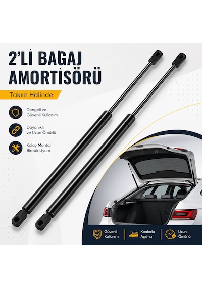 Fiat Egea 2016 Ve Sonrası Bagaj Amortisörü Seti 2 Adet Güçlü Ve Dengeli Açılma Çözümü Siyah