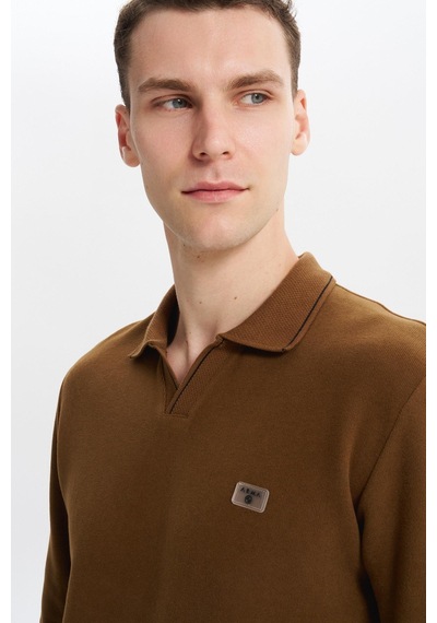 AR-MA Arma Erkek Regular Fit Polo Yaka Sweatshirt Karbon Fırçalı Selanik, %65 Pamuk %35 Polyester, Düğmesiz Basic K30554698602 Kahverengi-k7 AR-MA Arma Erkek Regular Fit Polo Yaka Sweatshirt Karbon Fırçalı Selanik, %65 Pamuk %35 Polyester, Düğmesiz Basic K30554698602 Kahverengi-k7