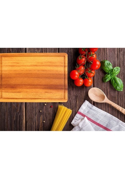 Facıle Et Sunum, Servis Kesme Tahtası Iroko 22x32x2cm Ahşap