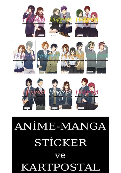 Horimiya 1-2-3-4-5-6-7-8-9-10 Manga Seti 10 Kitap / Anime-manga Sticker Ve Kartpostal