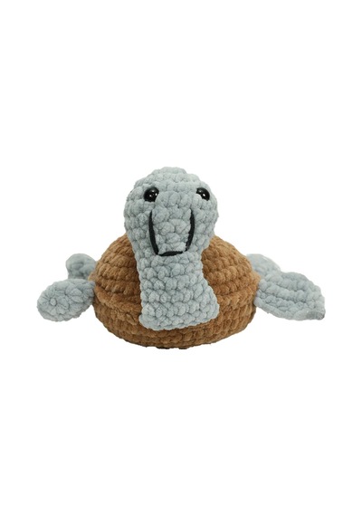 E38 El İşçiliği Peluş Kaplumbağa 15 Cm - 6258 Karışık Çok Renkli